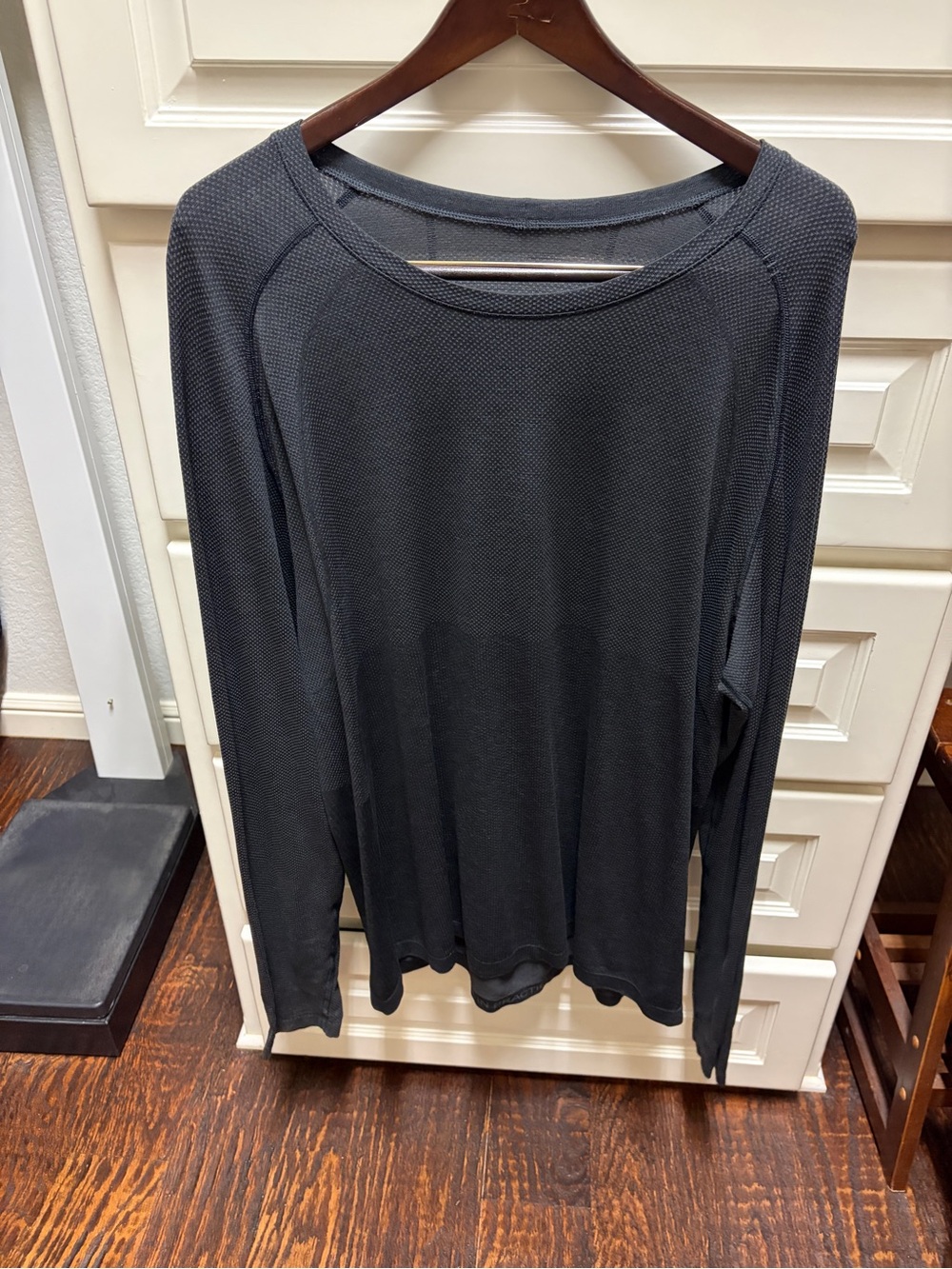 lululemon athletica Men's Long-Sleeve Waffle Knit Top - Black
